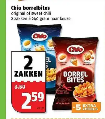 Poiesz Chio Borrelbites 250g aanbieding