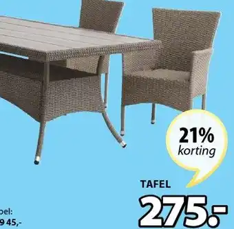 Jysk STRIB TAFEL aanbieding