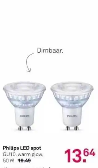 Karwei Philips led spot aanbieding