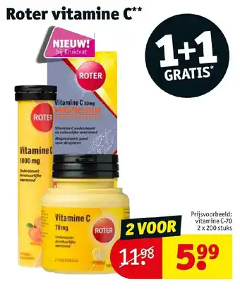 Kruidvat Roter vitamine C 1+1 gratis aanbieding