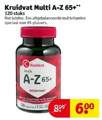 Kruidvat Kruidvat multi a-z 65+ 120 stuks aanbieding