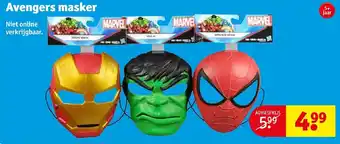 Kruidvat Avengers masker aanbieding