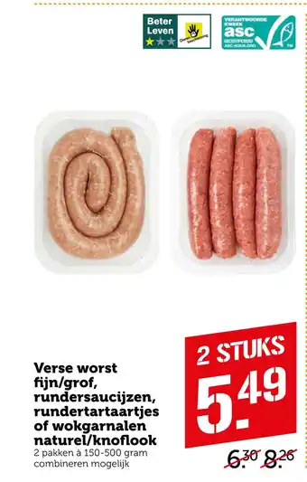 Coop Diverse worsten aanbieding