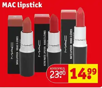 Kruidvat Mac lipstick aanbieding