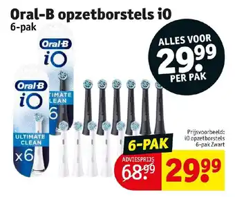 Kruidvat Oral-b opzetborstels 6-pak aanbieding