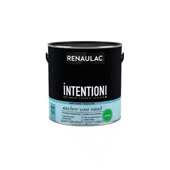 Praxis Renaulac muur- en plafondverf intention free your mind extra mat 2,5l aanbieding