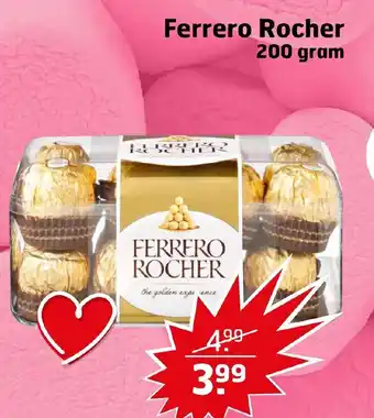 Trekpleister Ferrero rocher 200g aanbieding