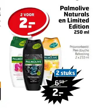 Trekpleister Palmolive Naturals en Limited Edition 250 ml 2 stuks aanbieding