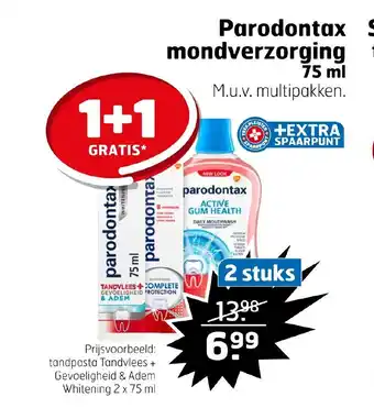 Trekpleister Parodontax mondverzorging 75 ml aanbieding