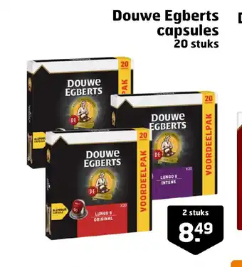 Trekpleister Douwe Egberts capsules 2 stuks aanbieding