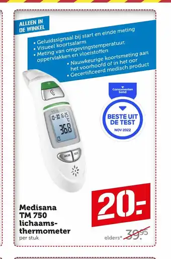 Coop Medisana TM 750 lichaams-thermometer aanbieding