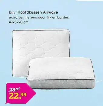 Leen Bakker Hoofdkussen airwave aanbieding