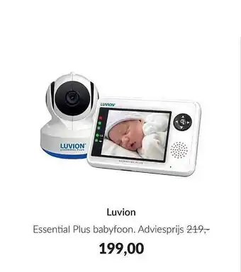 Babypark Luvion essential plus babyfoon aanbieding