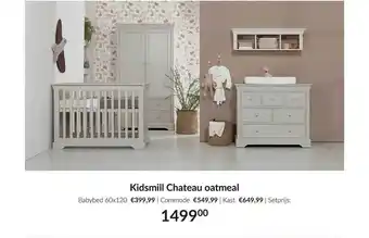 Babypark Kidsmill chateau oatmeal : babybed 60x120 | commode | kast aanbieding