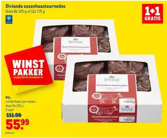 Makro Diviande ossenhaastournedos aanbieding