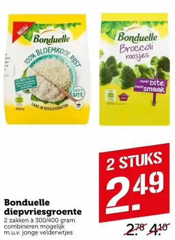 Coop Bonduelle 2*300-400g aanbieding