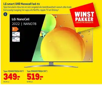 Makro Lg smart uhd nanocell led-tv aanbieding