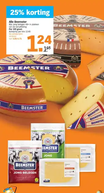 Albert Heijn Alle Beemster 100g aanbieding