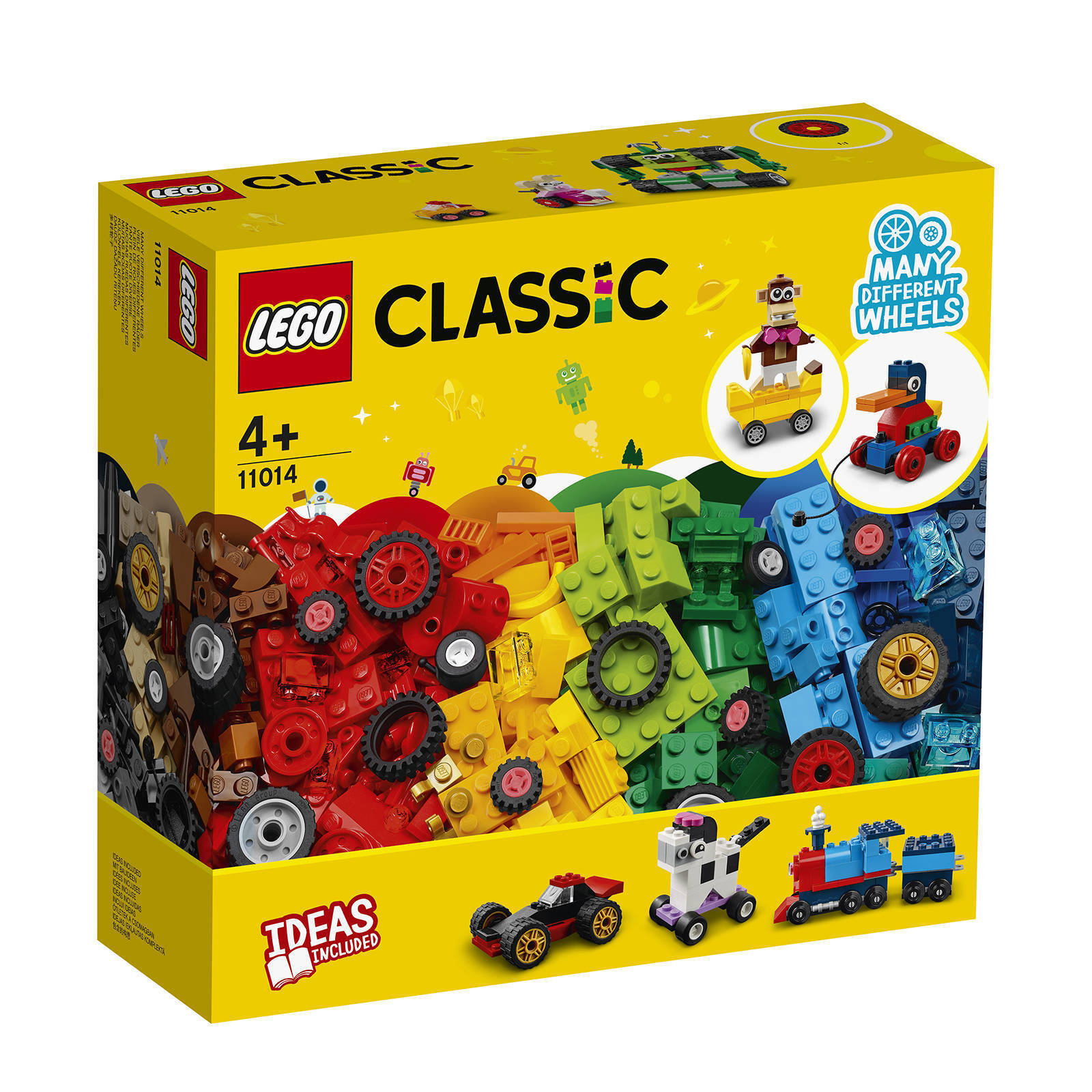 Lego classic stenen en wielen 11014 aanbieding bij Wehkamp