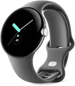 Amazon Google pixel watch android smartwatch met activiteitstracker en analyse – hartslagbewaking – gepolijste zilveren roestvrijsta aanbieding