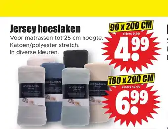 Dirk Jersey hoeslaken 90x200 cm aanbieding