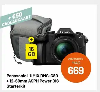 Kamera Express Panasonic LUMIX DMC-G80 + 12-60mm ASPH Power OIS Starterkt aanbieding