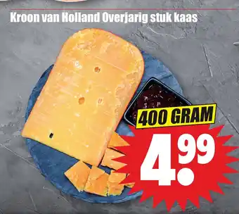 Dirk Kroon van Holland Overjarig stuk kaas 400 gram aanbieding