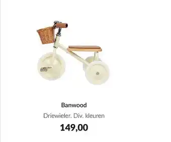 Babypark Banwood driewieler aanbieding