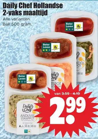 Dirk Daily chef hollandse 2-vaks maaltijd aanbieding