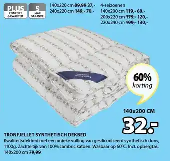 Jysk Tronfjellet Synthetisch Dekbed aanbieding