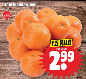 Dirk Grote mandarijnen aanbieding