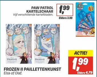 Dekamarkt Frozen II paillettenkunst aanbieding