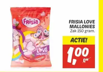 Dekamarkt Frisia Love mallonies 150 gram aanbieding