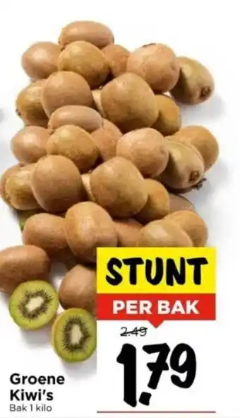 Vomar Voordeelmarkt Groene Kiwi's 1 kilo aanbieding