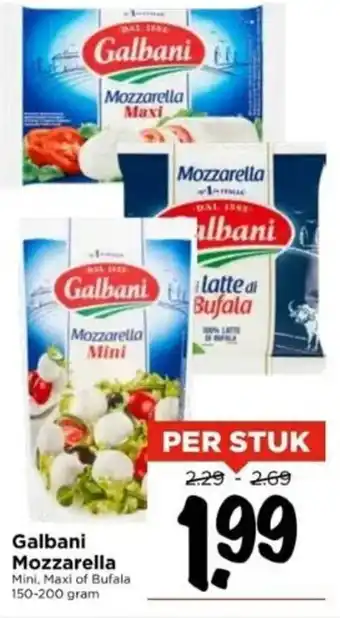 Vomar Voordeelmarkt Galbani Mozzarella aanbieding