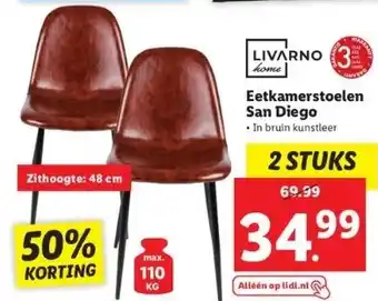 Lidl Eetkamerstoelen san diego aanbieding