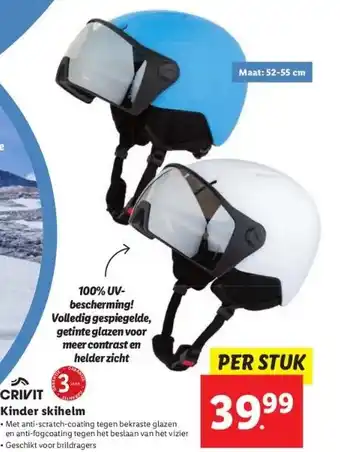 Lidl Kinder skihelm aanbieding