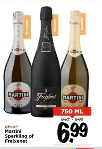 Vomar Voordeelmarkt Martini Sparkling of Freixenet 750 ml aanbieding