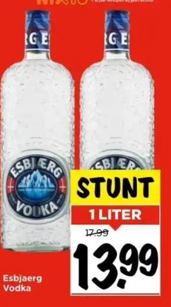 Vomar Voordeelmarkt Esbjaerg Vodka 1 liter aanbieding