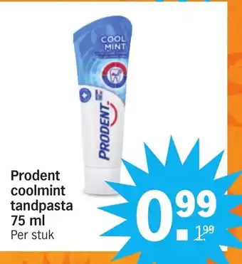 Albert Heijn Prodent coolmint tandpasta 75 ml aanbieding