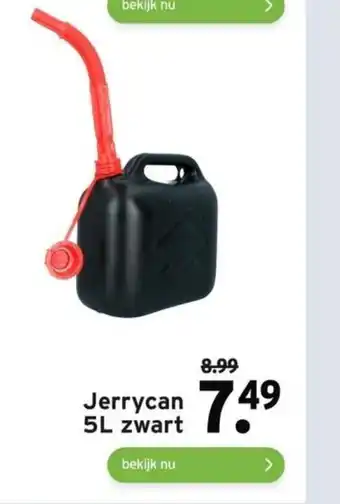 GAMMA Jerrycan 5L zwart aanbieding