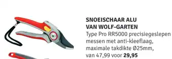 Nijhof Snoeischaar Alu Van Wolf-Garten aanbieding