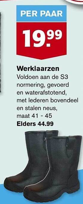 Werklaarzen aanbieding bij ALDI