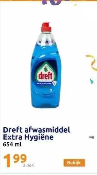 Action Dreft afwasmiddel extra hygiëne aanbieding