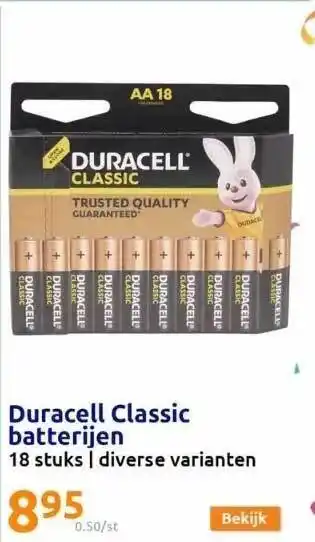 Action Duracell classic batterijen aanbieding