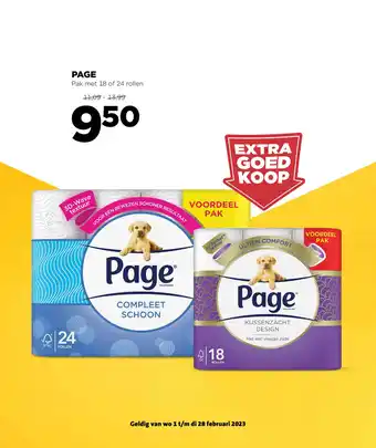 Jumbo Page pak met 18 of 24 rollen aanbieding