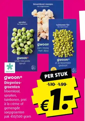 Boni Gwoon diepvries-groenten aanbieding