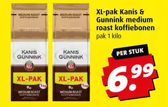 Boni XL-pak kanis & gunnink medium roast koffiebonen aanbieding