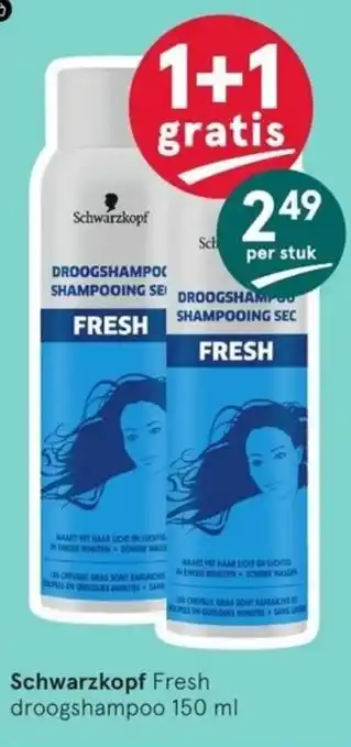 Etos Schwarzkopf fresh droogshampoo 150 ml aanbieding