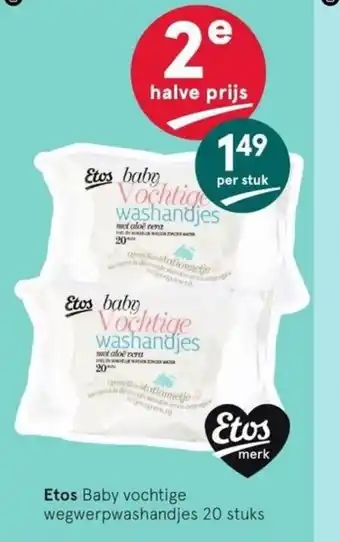 Etos Etos baby vochtige wegerpwashandjes aanbieding